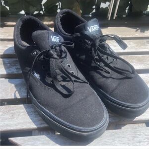Vans Men's Black Canvas Sneakers